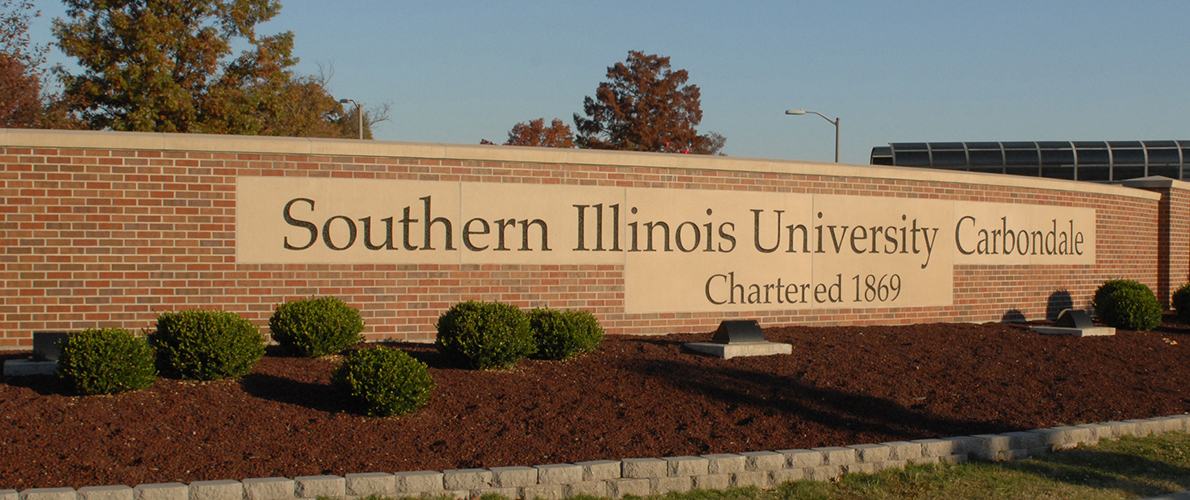Southern Illinois University Carbondale campus sign